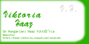 viktoria haaz business card